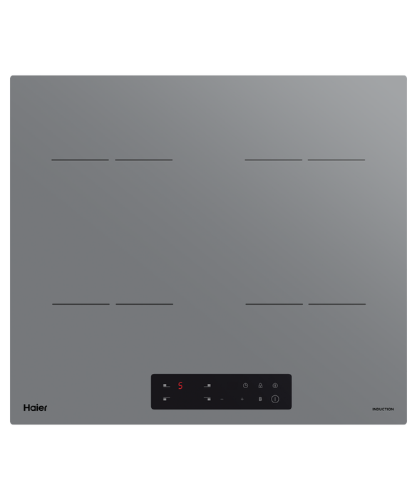 Induction Cooktop, 60cm, 4 Zones, Grey Glass, pdp